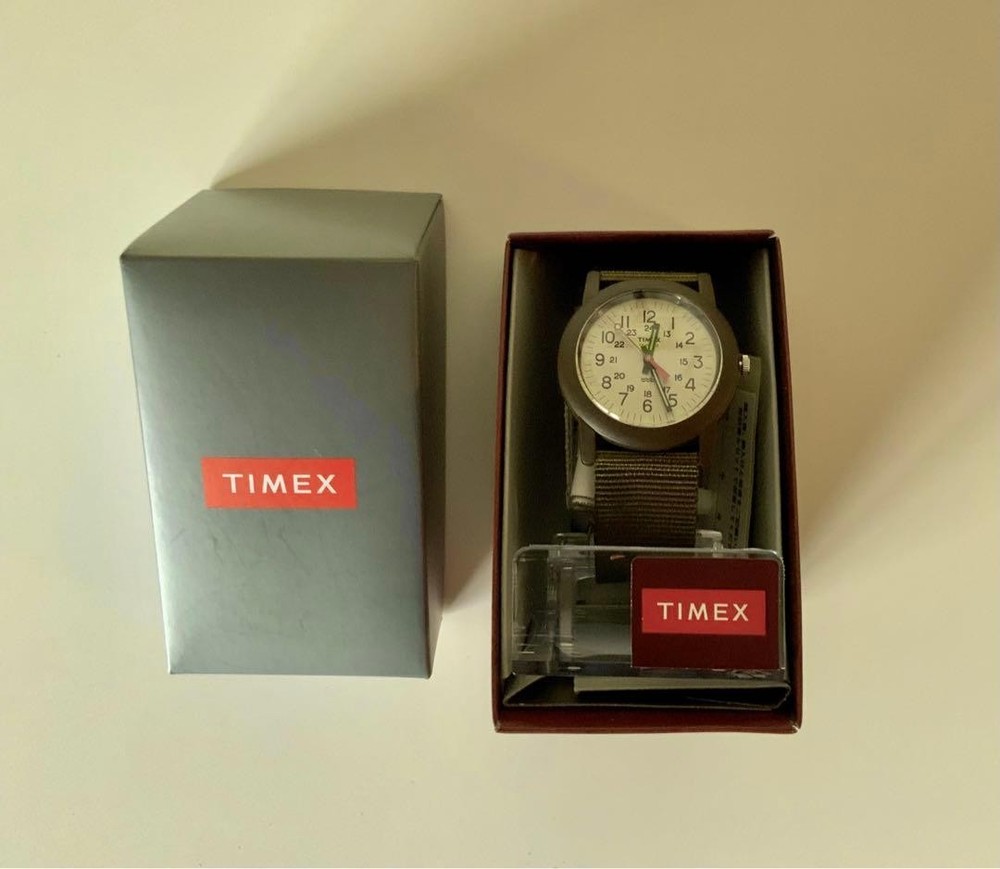 TIMEX CAMPER 34mm Olive Japan Limited Quartz Unisex Watch Classic Field Style