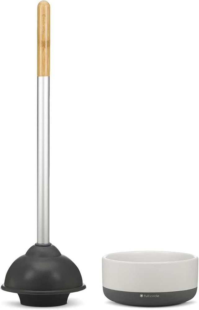 Bamboo Handle  White... Royal Plunge  Plunger