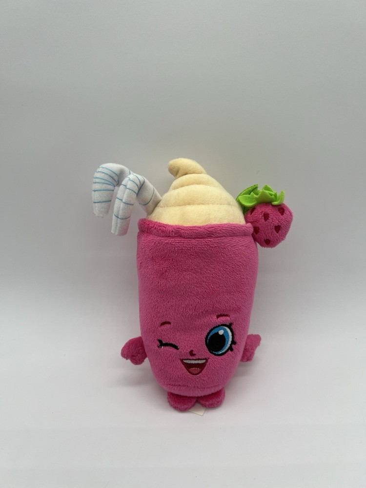 Shopkins Berry Smoothie Bean Plush Stuffed Animal 7”