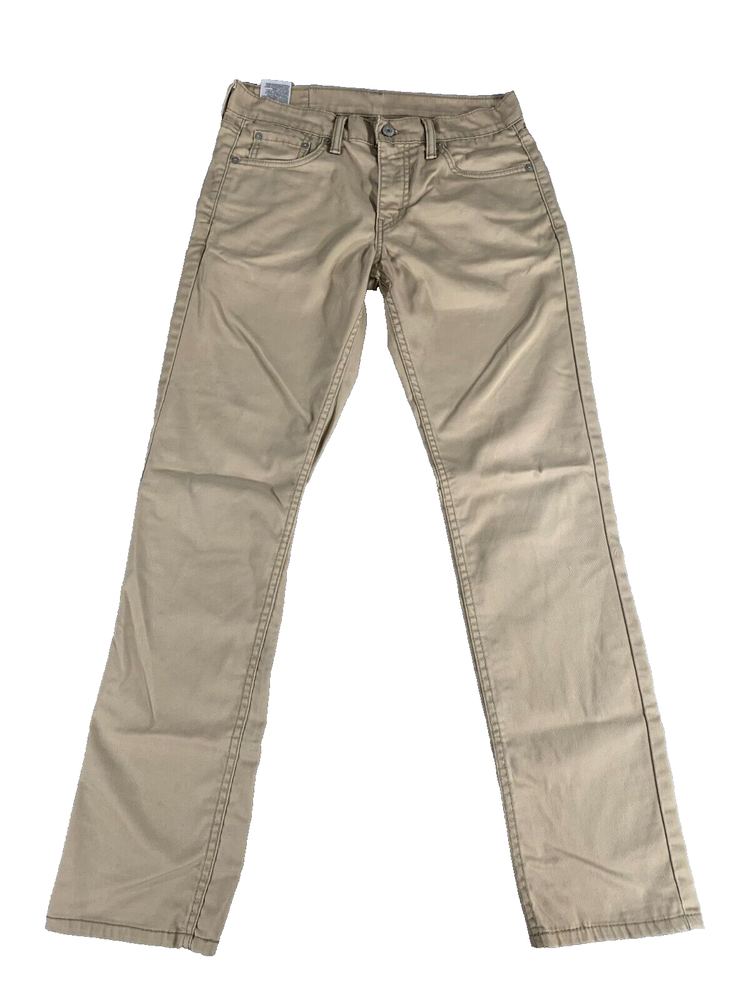 Levi's 511 Original Khaki Beige Chino Straight Jeans Men's Cotton 30x32 #4508