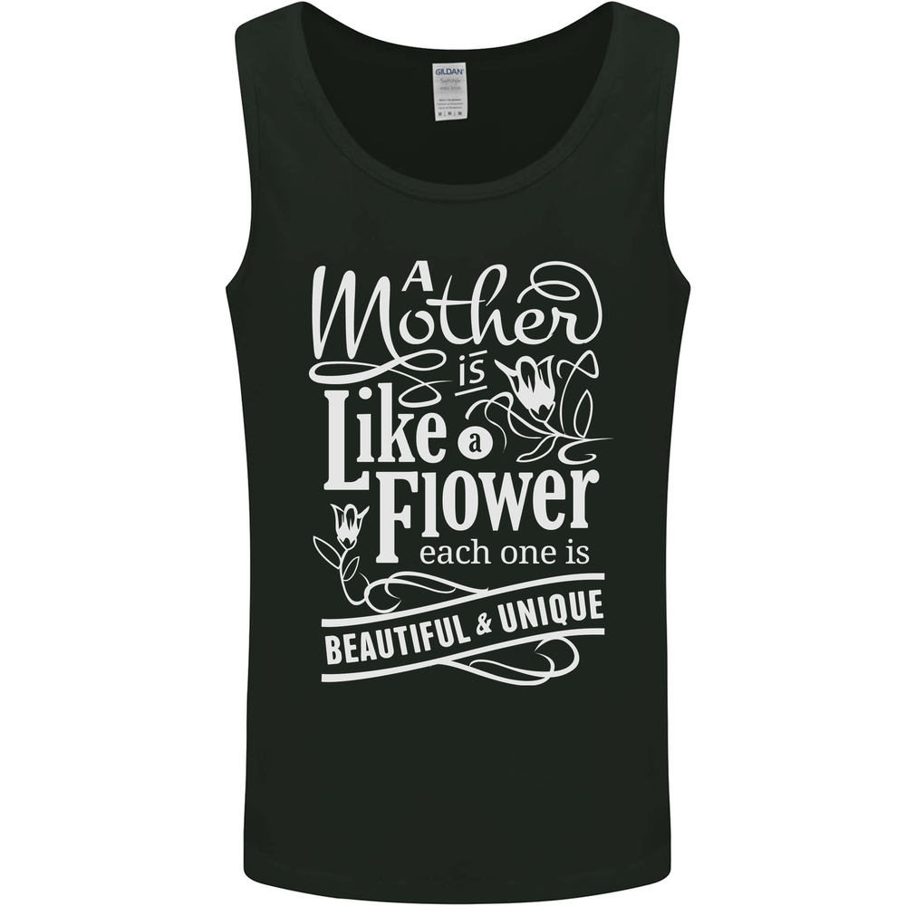 A Mother is Like a Flower Mum Mom Day Mens Vest Tank Top
