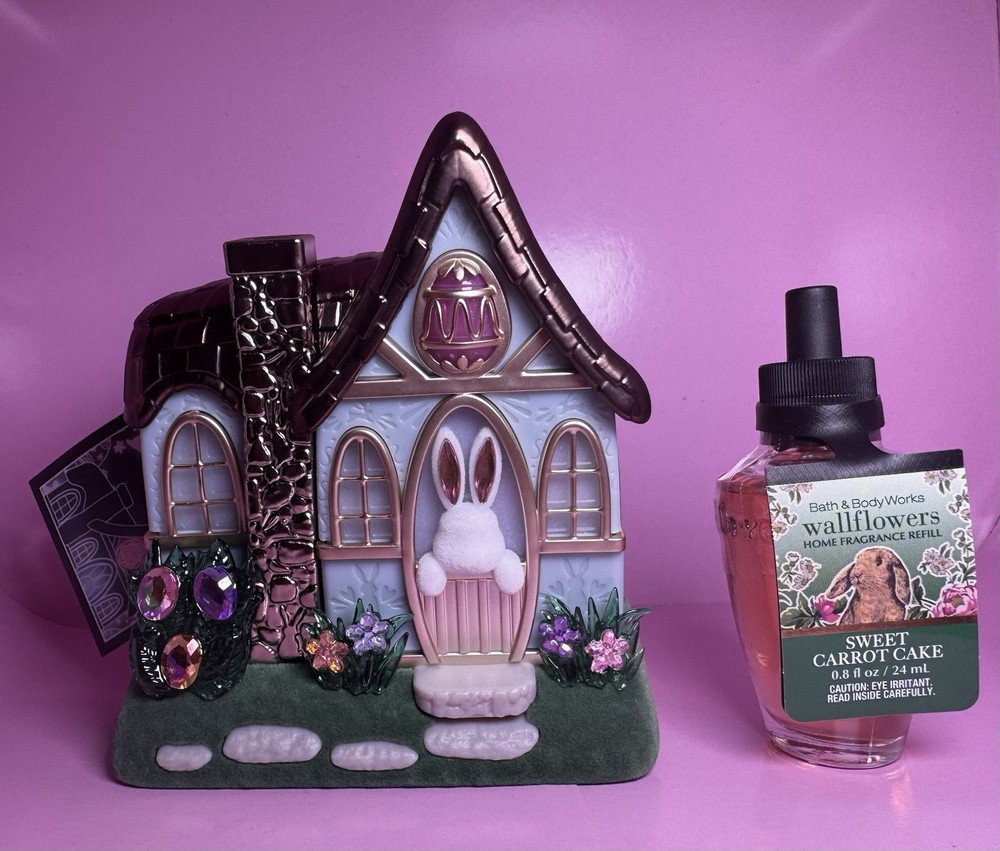 NWT WALLFLOWER BUN BUN COTTAGE PROJECTOR +Easter REFILL2025  Bath And Body Works