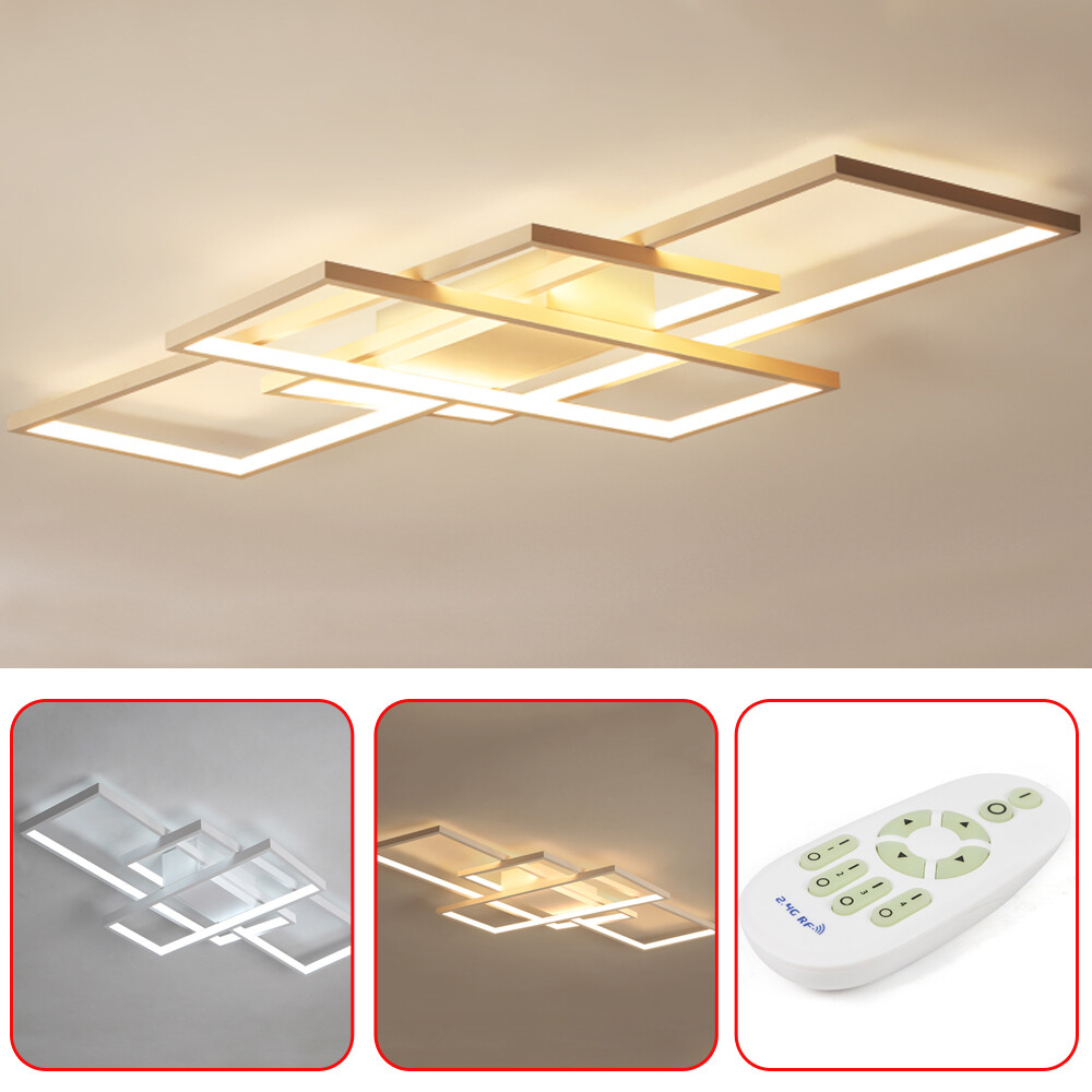 Modern Acrylic Dimmable LED Ceiling Light Lamp Living Room Fixture Chandelier US