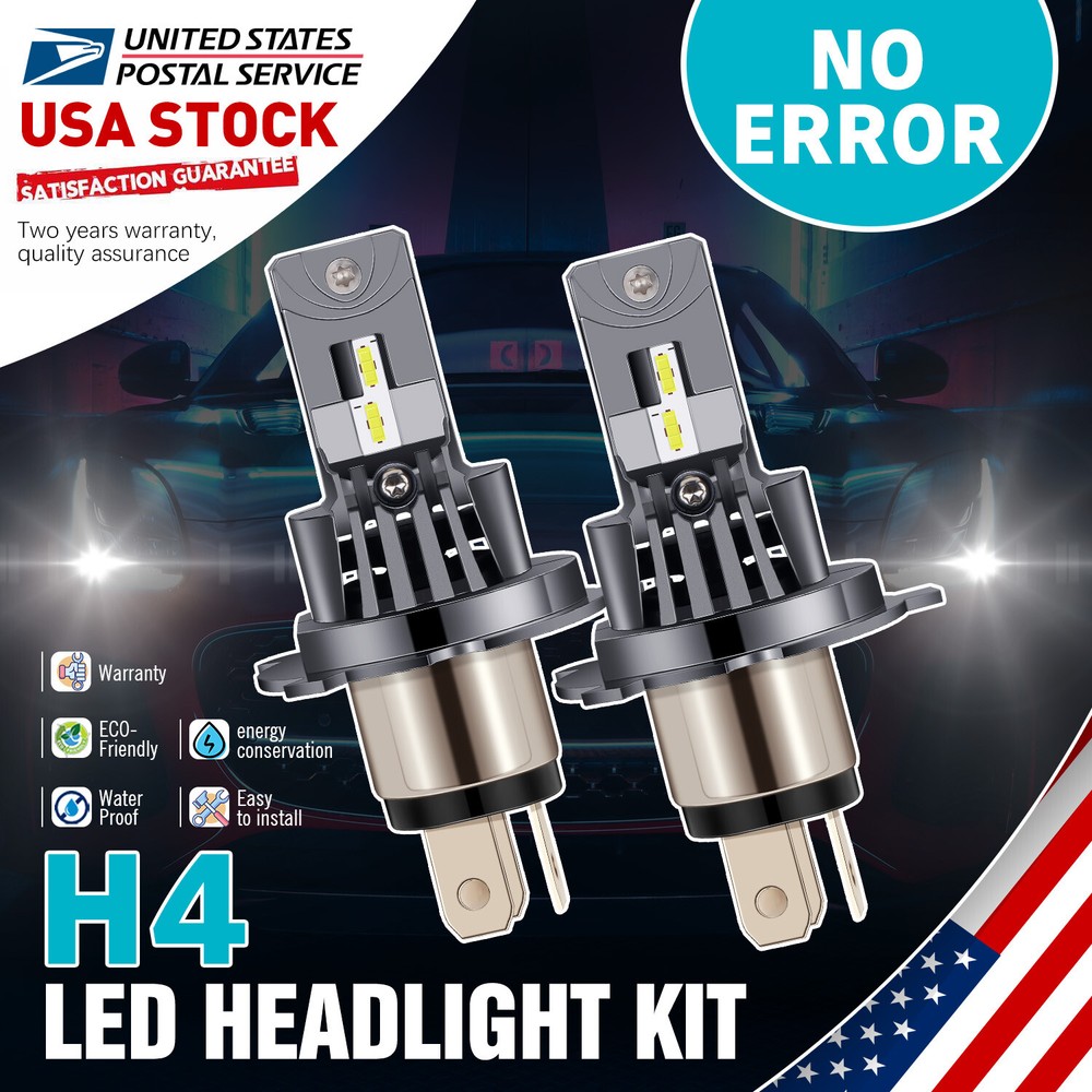 9003 H4 LED Headlights Bulbs High Low Beam For Ford Focus 2000-2004 6000k CANbus