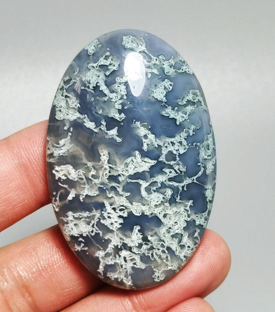 Rare Moss Agate Geode Palm Reiki Stone HEALING