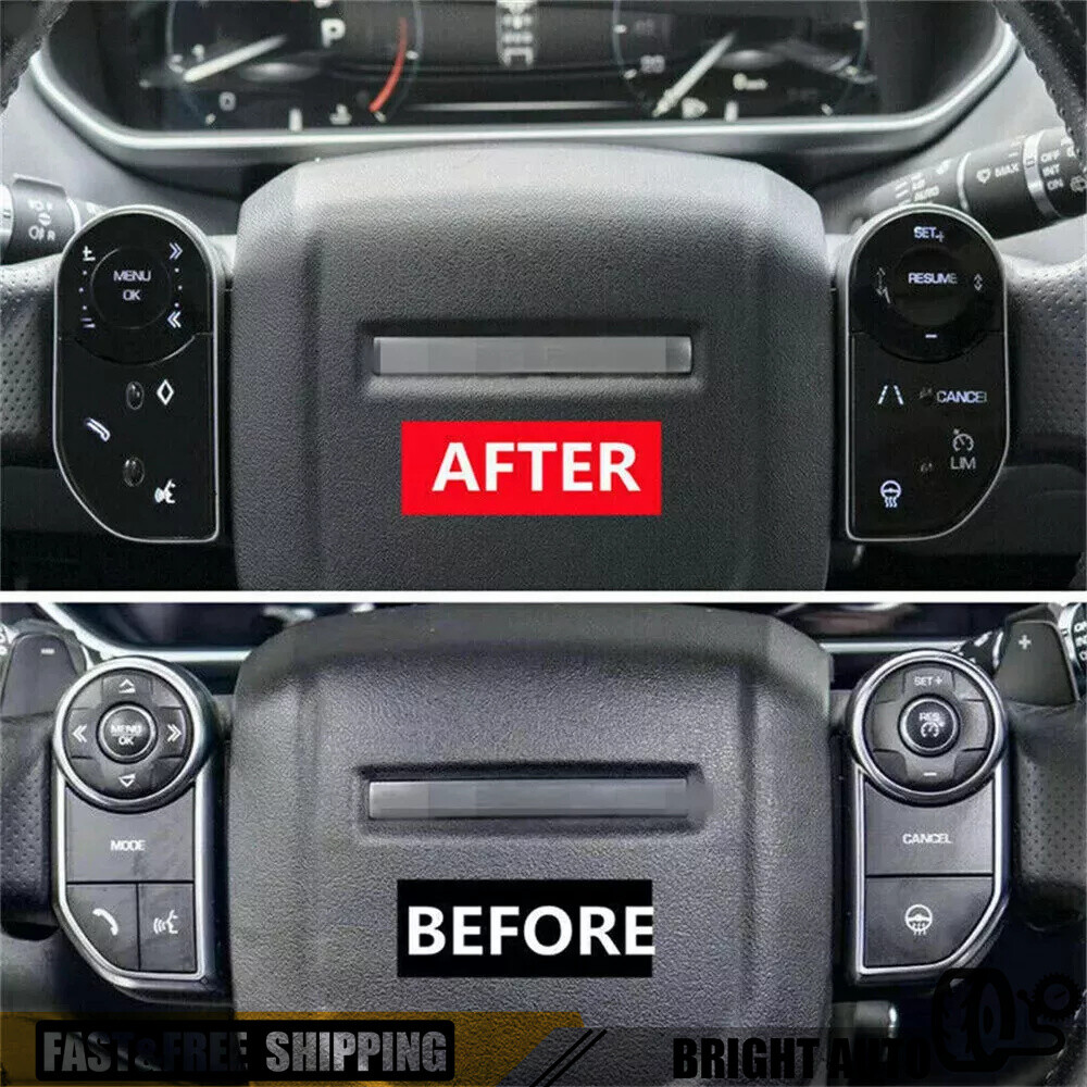 2Pcs Steering Wheel Control Switch Button For  Land Rover Range Rover 2013-2017