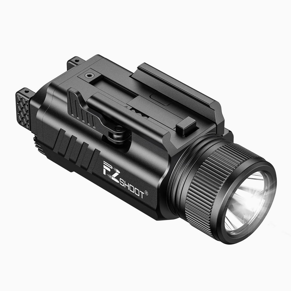 2000 Lumen Tactical Flashlight for Pistol, High Lumen LED Weaponlight with Qu...