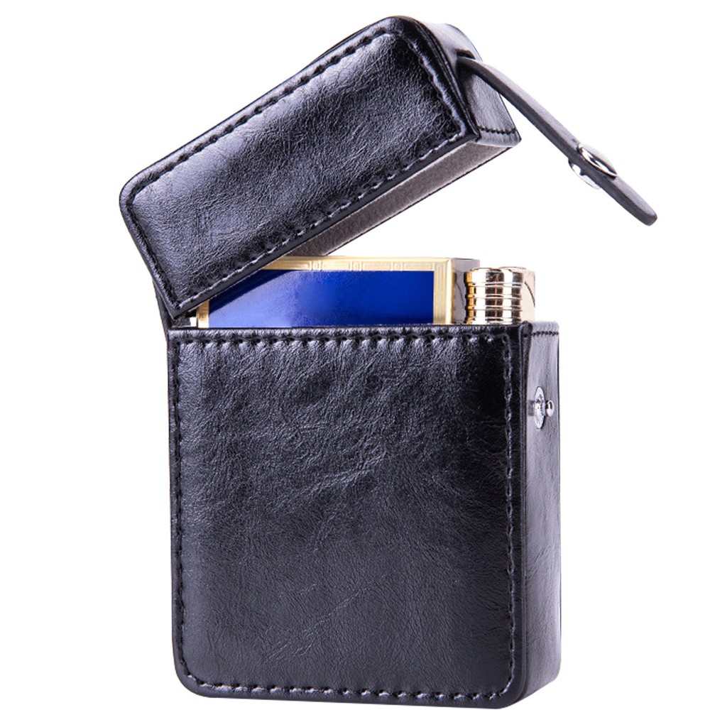 PU Leather Cigarette Case AntiScratch Storage Case Tobacco Pouch Lighters Holder