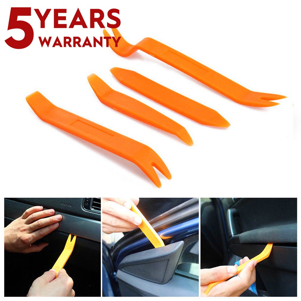 4Pcs Auto Door Panel Clip Removal Tool Kit US Stock 7-Day Sale-image