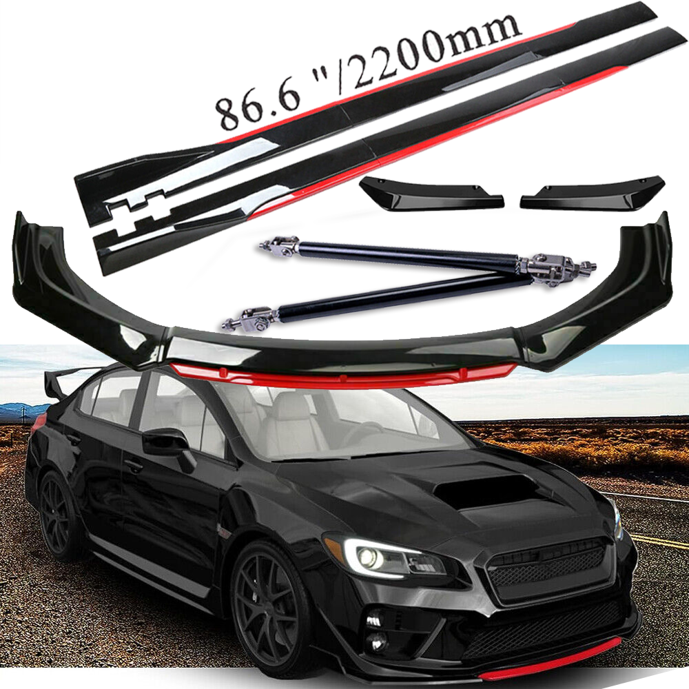 For Subaru WRX / STI Front Bumper Lip Spoiler Splitter /Side /Skirt Body