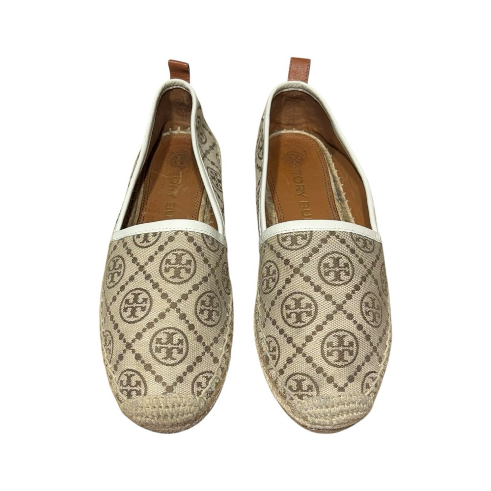 Tory Burch Jacquard Monogram Espadrilles- Brand New! Size 7 1/2