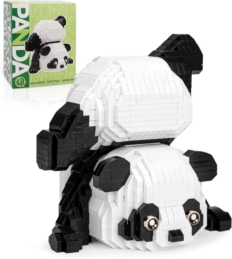Cute Panda Mini Building Blocks Set Micro Bricks 1325 PCS Toy for Adults 14+