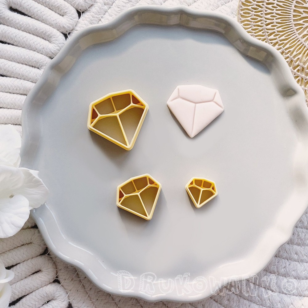 Magic Crystal Diamond Fantasy Witch 3 Polymer Clay Cutter For Earring