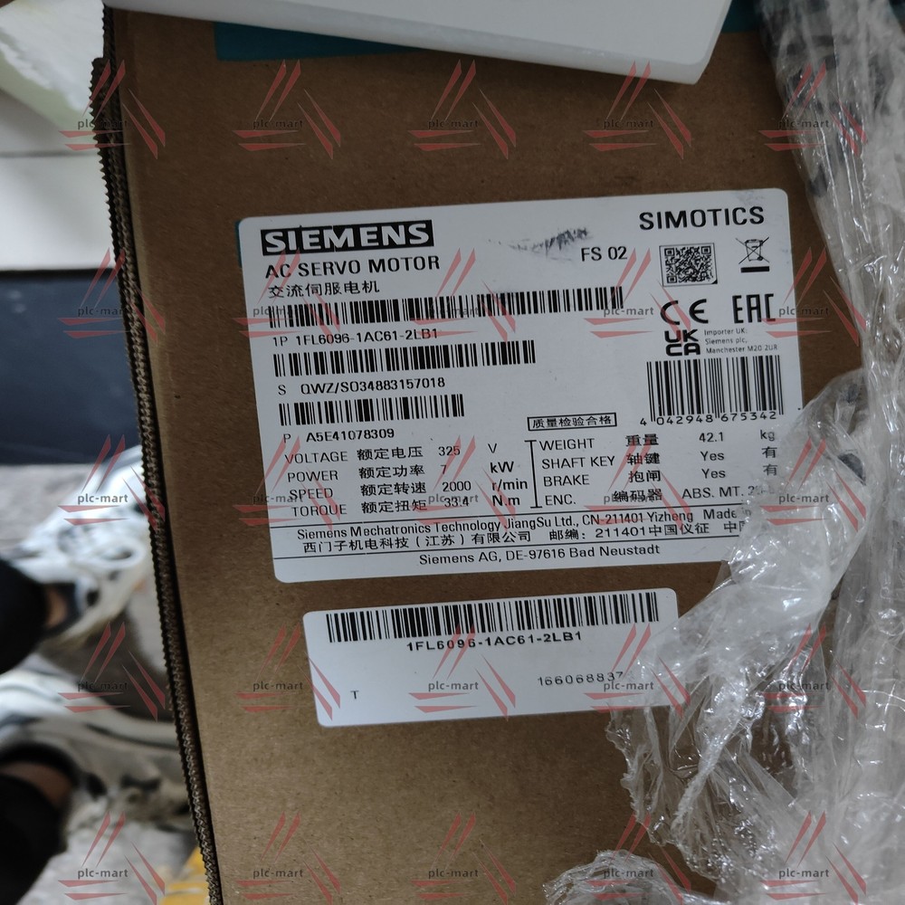 1FL6096-1AC61-2LB1 NEW SIEMENS SIMOTICS Operating voltage