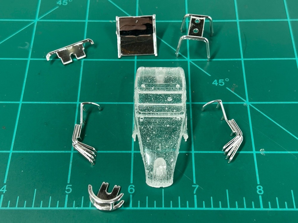 Clear modified/ Hot Rod Body Fits T-jet Style Chassis Wizzjet Aurora Autoworld