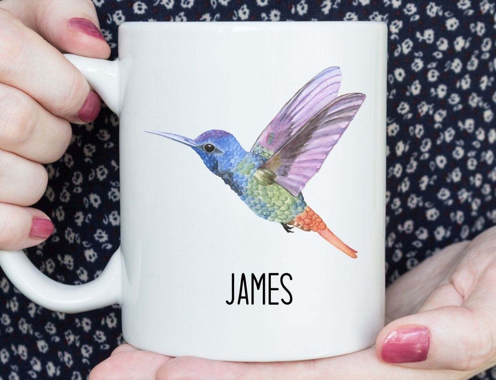 Personalized Hummingbird Mug Hummingbird Gift Hummingbird Cup Hummingbird Gift