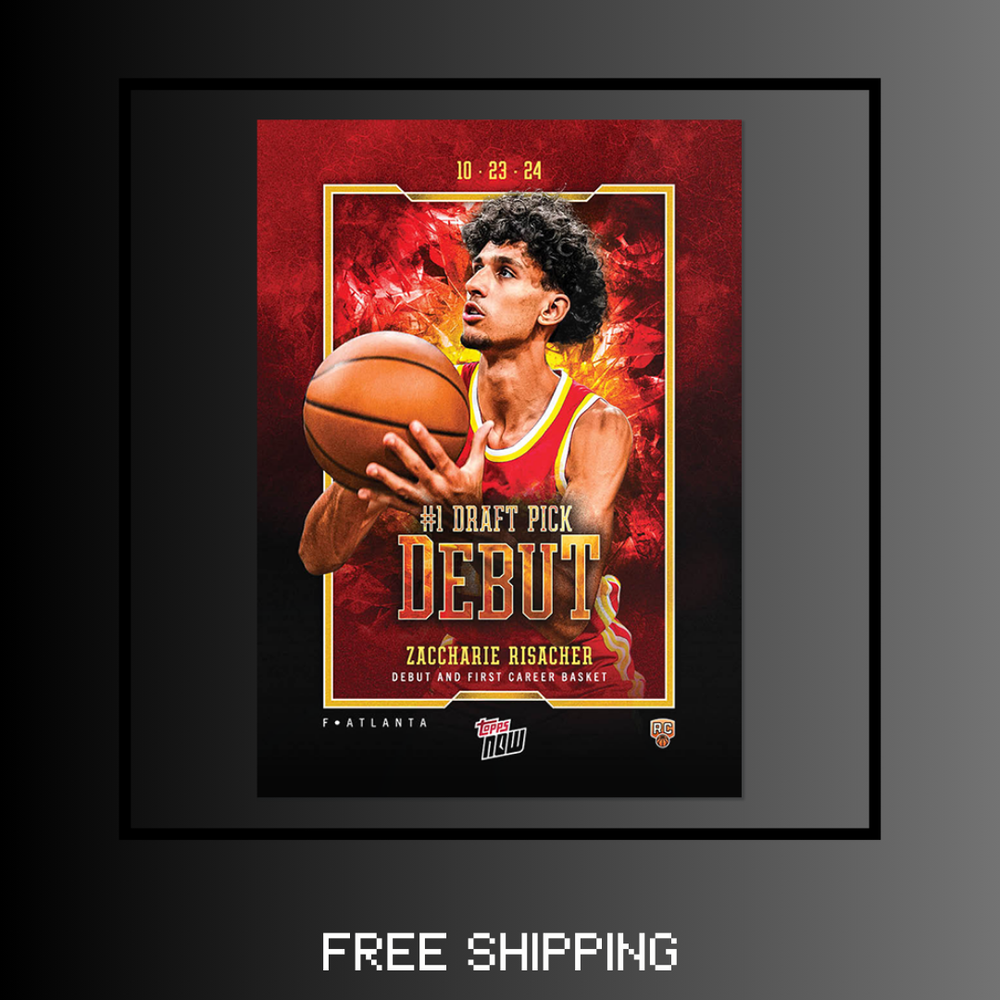 *Presale* Zaccharie Risacher 2024-25 Topps NOW Basketball Card RC Debut Hawks-image