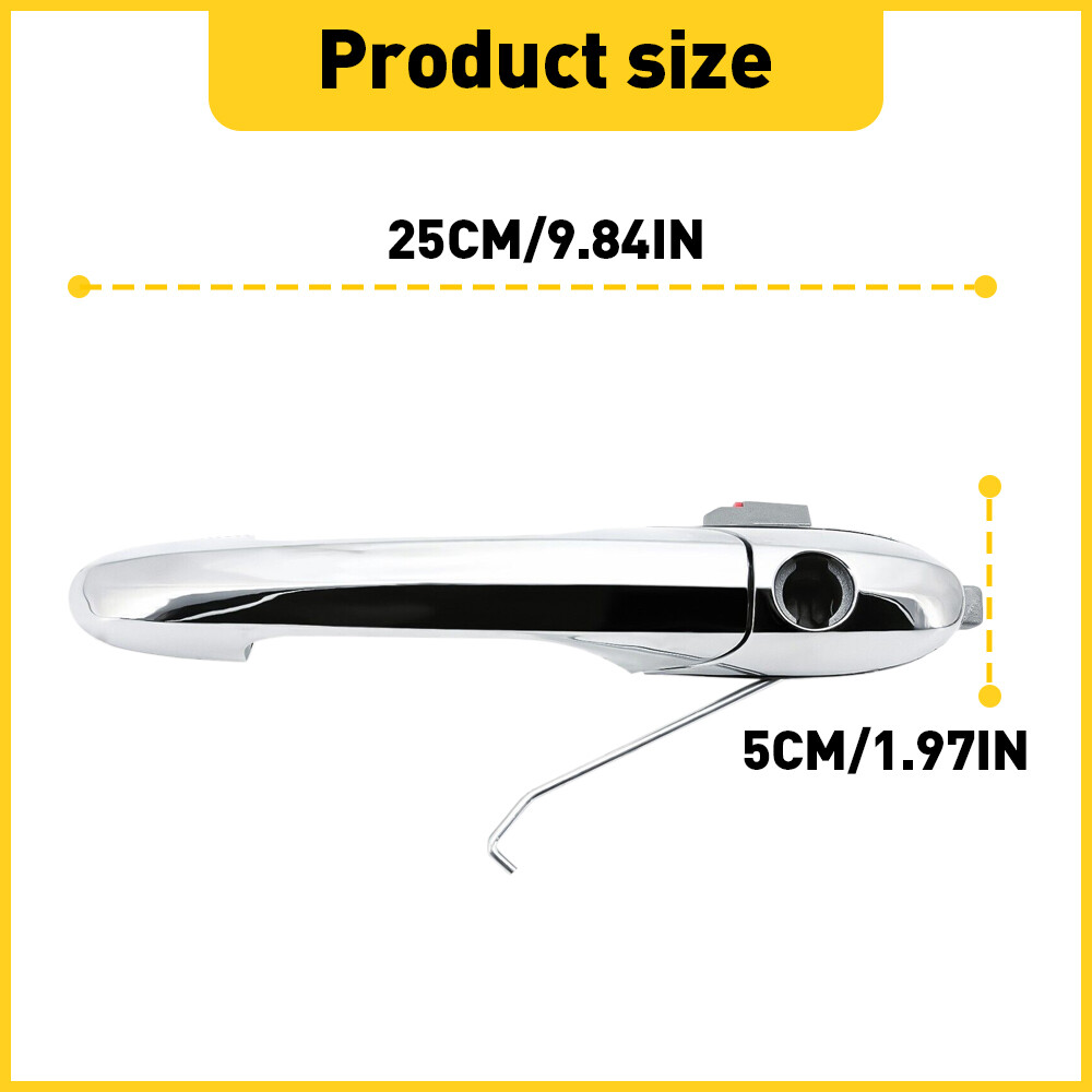 Exterior New Door Handle Side Left Driver Front LH Hand for Fiat 500 68069943AC