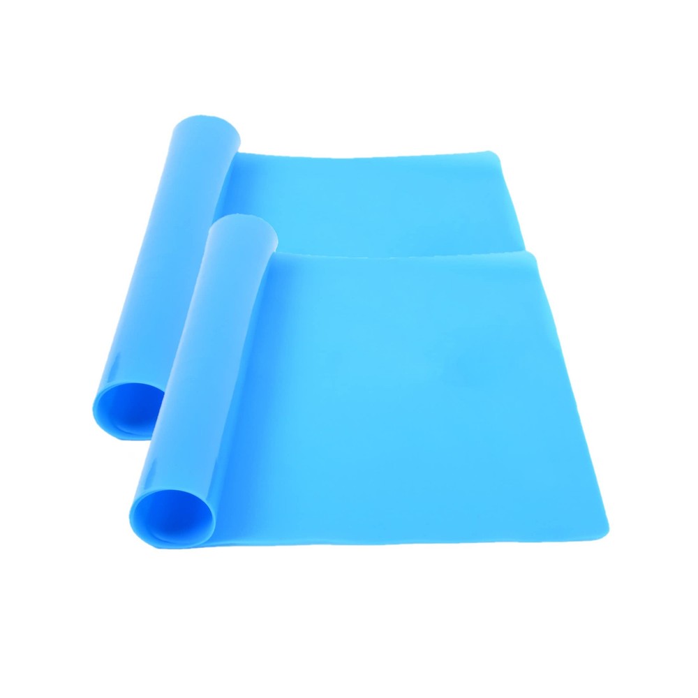 2 Pack Large Silicone Craft Sheets for Resin Jewelry & Liquid Casting Molds