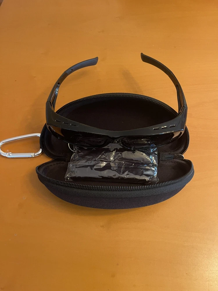 Duco Italy Fitover DC8954 Blue Mirrored Sunglasses 61-15-131 in Good Condition