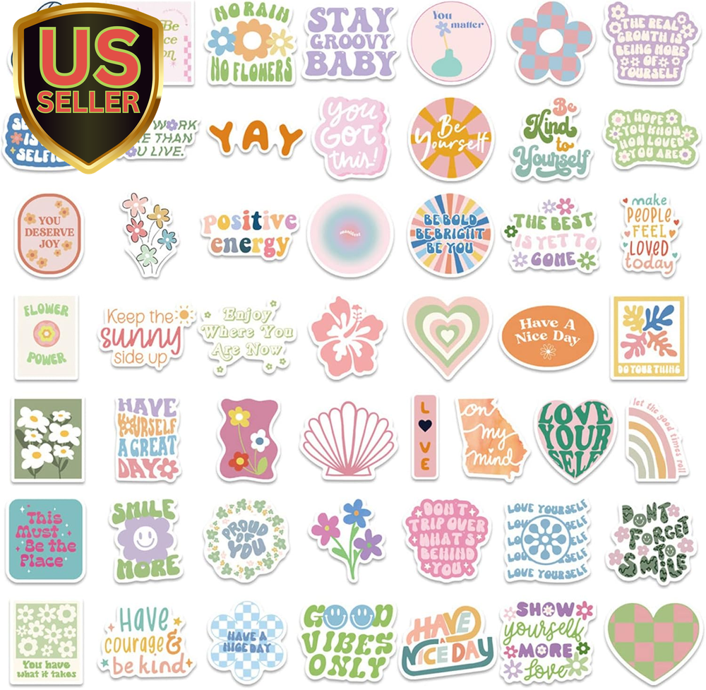 Preppy Aesthetic Stickers Danish Pastel Stickers 100PCS, Pink Things Stickers...