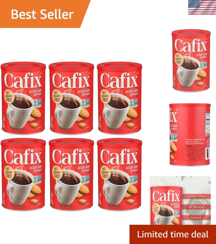 Caffeine-Free All-Natural Instant Coffee Substitute, 7.05-oz. Packages Pack of 6