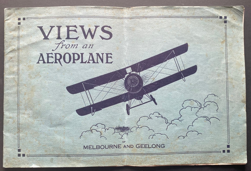 1921 1st 27 VIEWS FROM AN AEROPLANE OF MELBOURNE AND GEELONG, first arial views