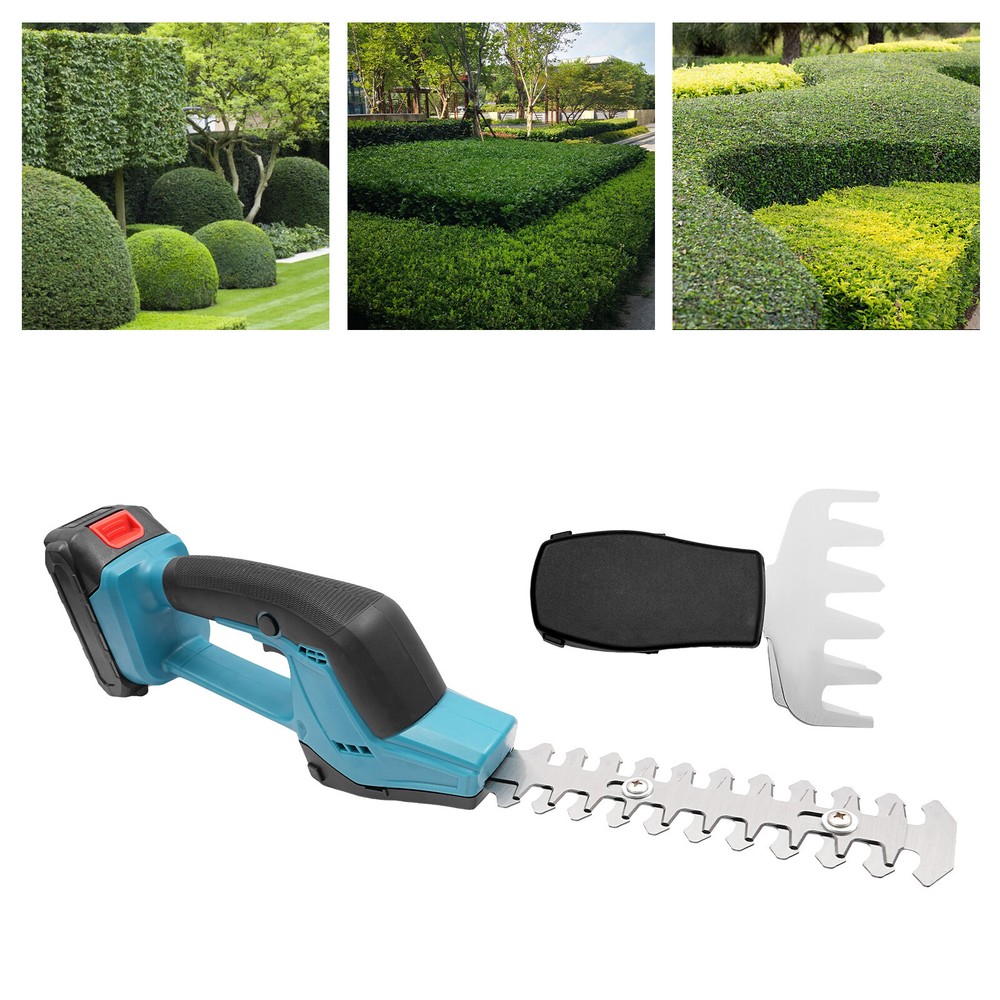 Cordless Hedge Trimmer, Electric Shrub Trimming Tool Handheld Grass Shear