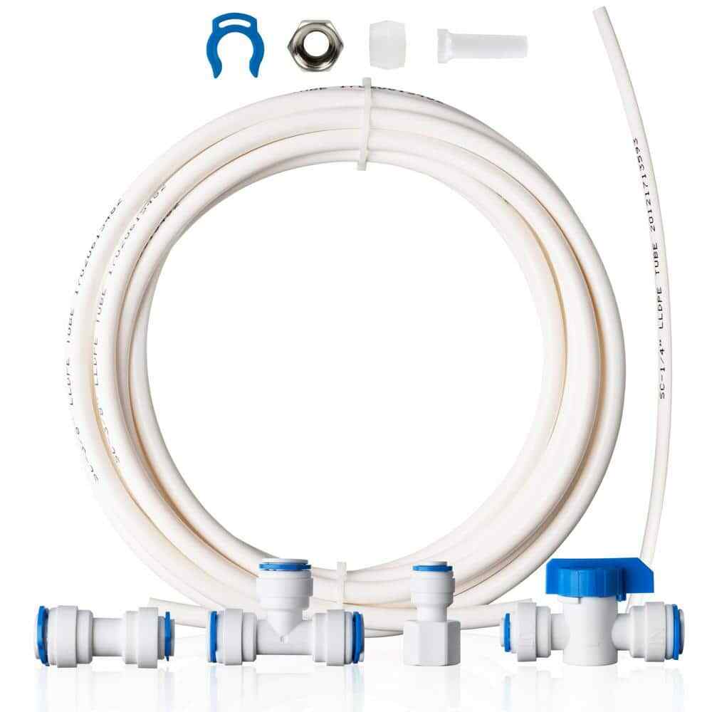 ICEK3 20 ft. 3/8 in. Water Line Splitter & Reverse Osmosis Water Filtration Syst