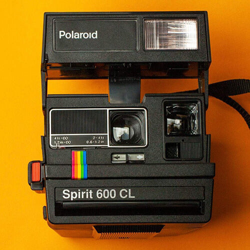 Vintage Polaroid 600 CL Spirit Instant Film Camera in Rainbow Design