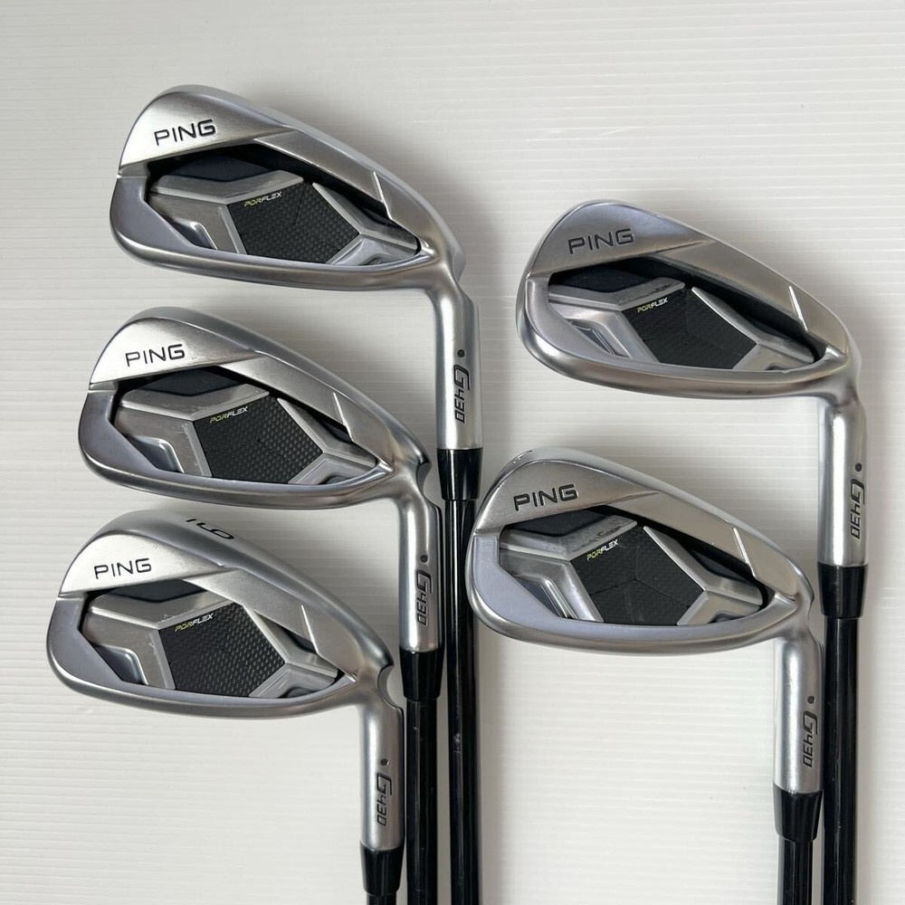 PING G430 Ironset 7.8.9.W.45  RH Black dot ALTA J CB BLACK graphite  Flex R Used