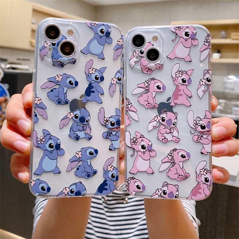 Cute Cartoon Couple Phone Case for iPhone 12 13 14 15 16 Pro Max