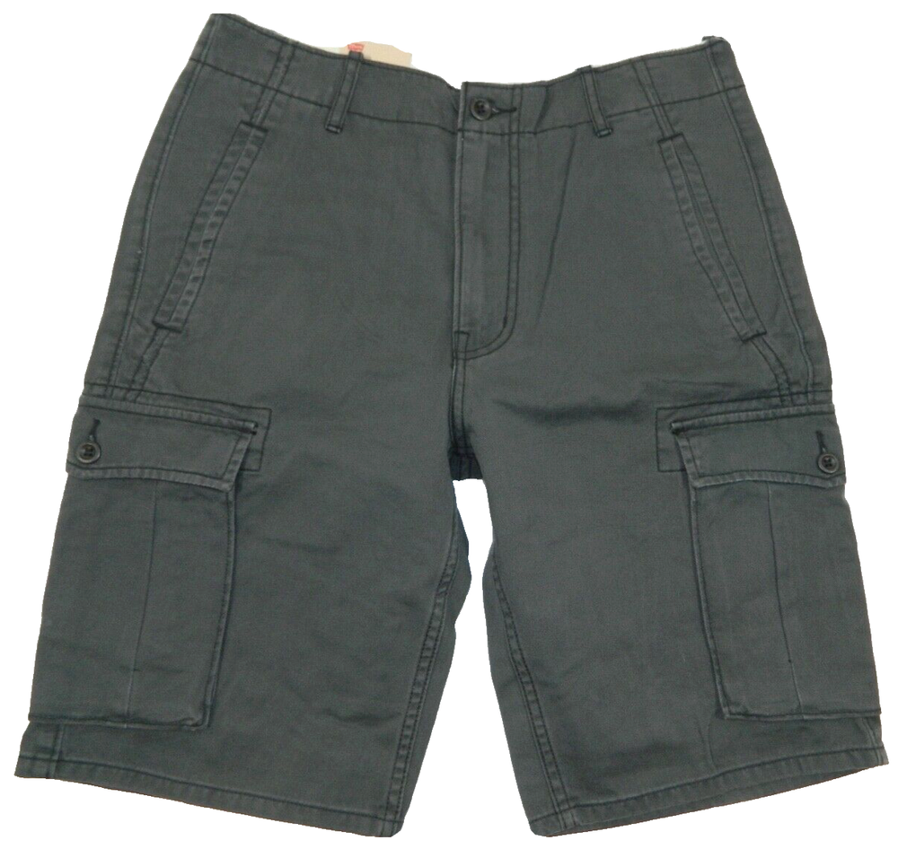 Men's Levi's Shorts NEW Smoky Gray Cargo Chino Tag & measured Size 29