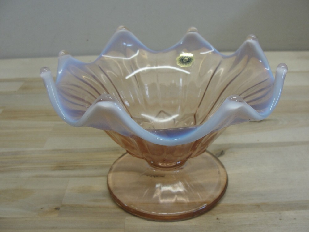 Vintage Westmoreland Lotus Carnival Glass Candy Bowl NOS
