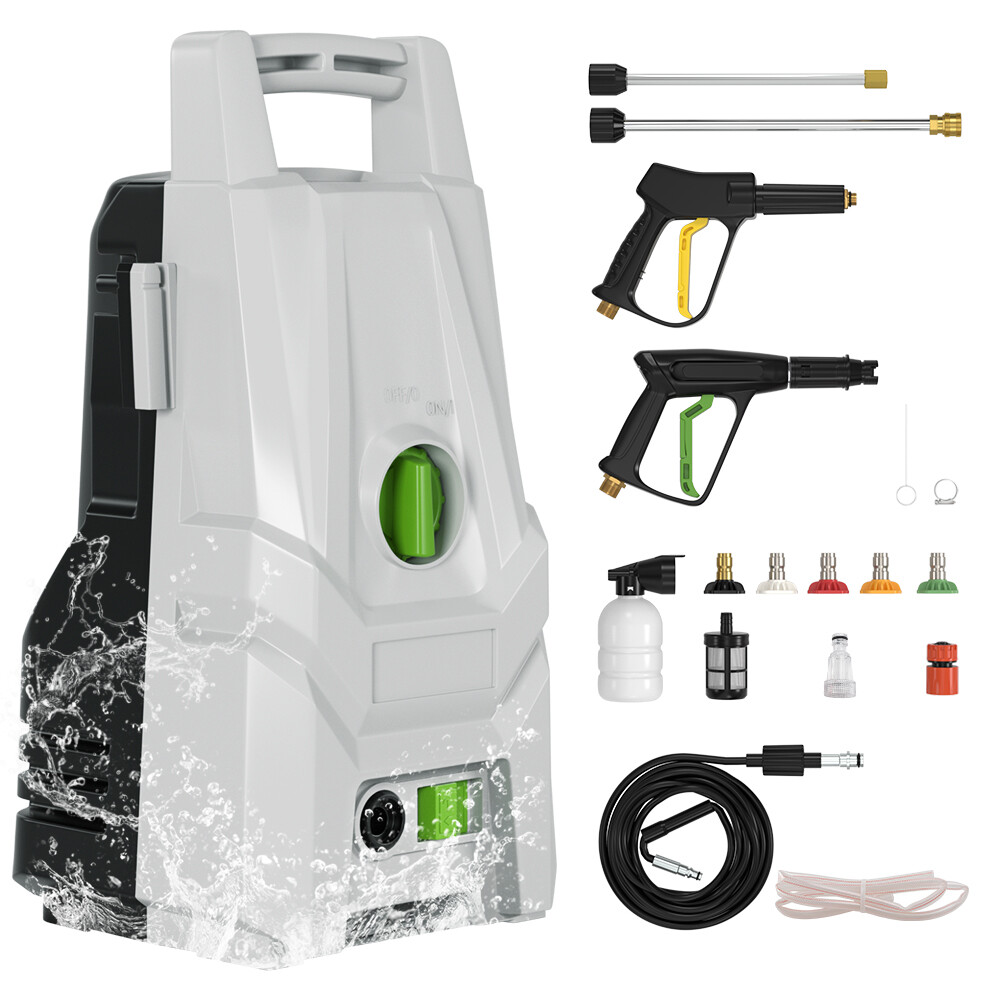 1400W Portable Electric Pressure Washer 3200PSI 1.8GPM High Power Cleaner