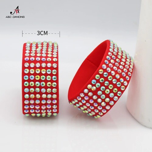 Dance Accessories Bracelet Modern Latin Bell Fashion crystal LadyGirs Ballroom