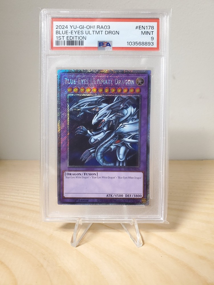 Blue-Eyes Ultimate Dragon 1st Edition PSA 9 Yugioh RA03-EN178