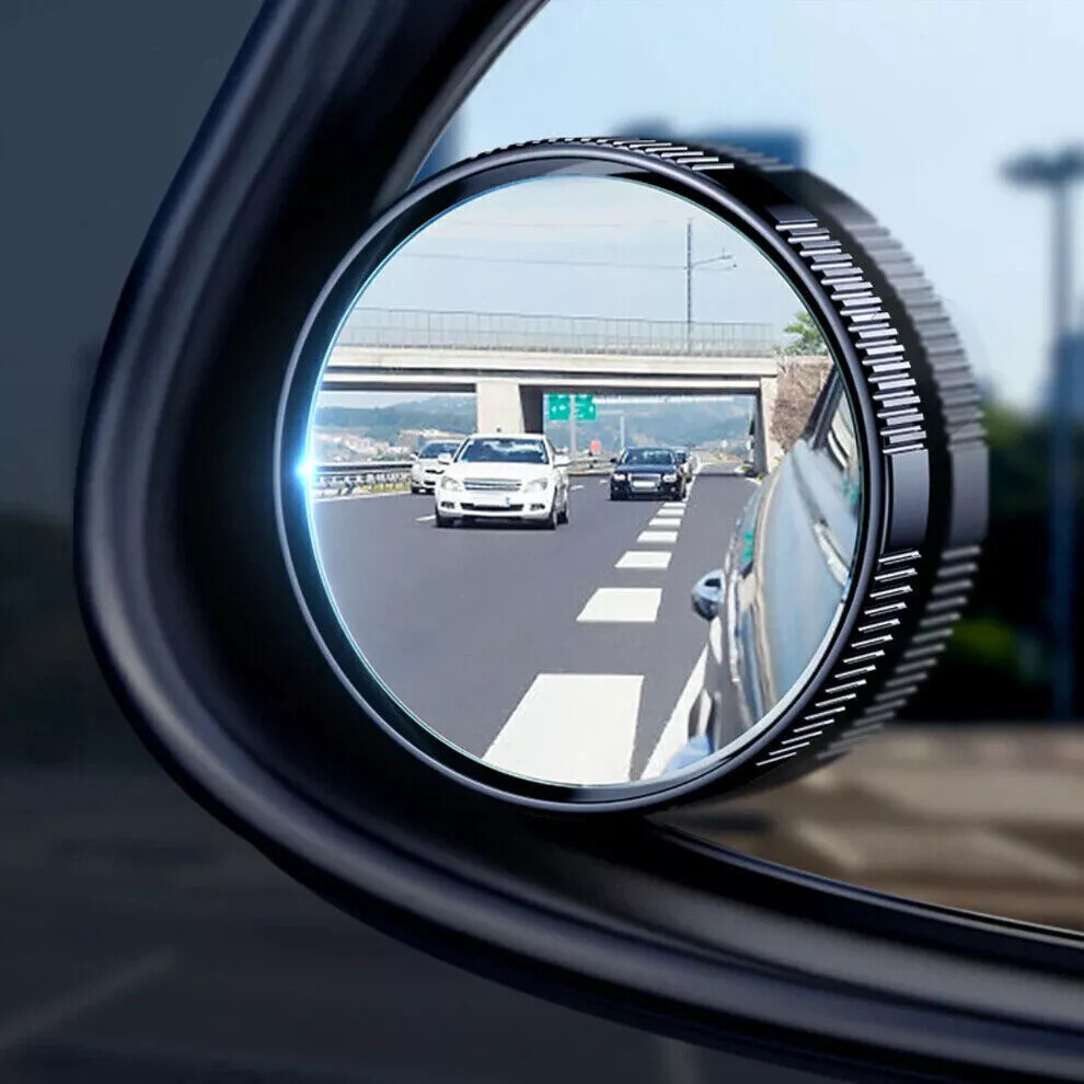360° Wide Angle Blind Spot Mirror Set – Universal Rear View Accessory