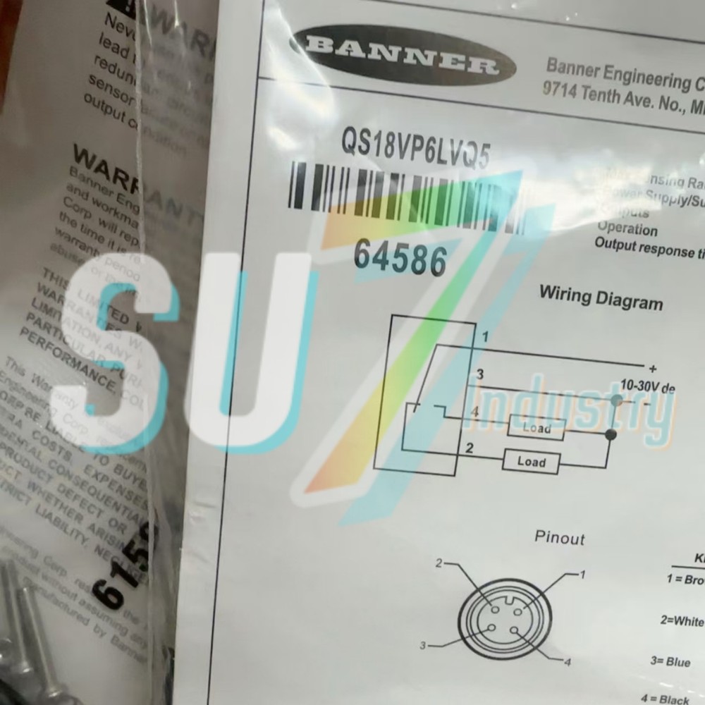 BANNER QS18VP6LVQ5 Photoelectric Sensor# 1pcs New In Box