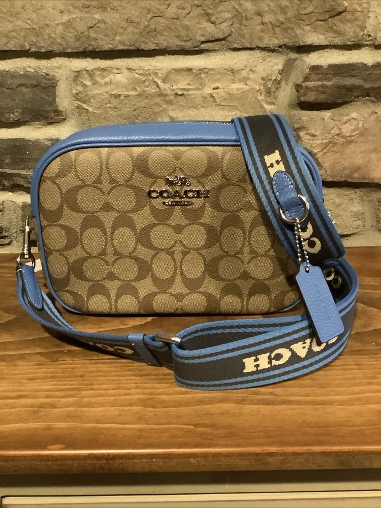 Coach Signature Jamie Crossbody in Khaki & Racer Blue - NWT CJ582