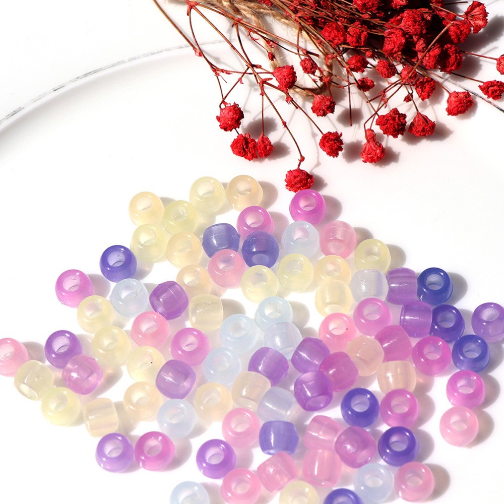 500 PCS UV Glow Color Changing Beads for DIY Jewelry Making