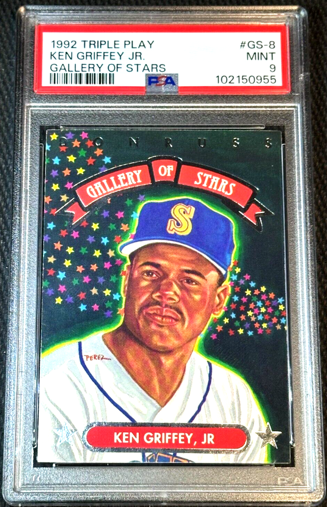 1992 Triple Play Donruss Ken Griffey Jr. #GS-8 Gallery Of Stars PSA 9