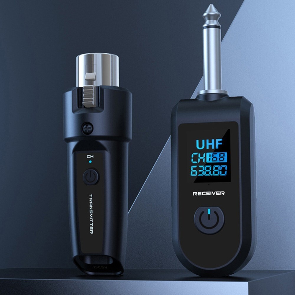ギター UHF マイクアダプター用 中断のない信号伝送を提供