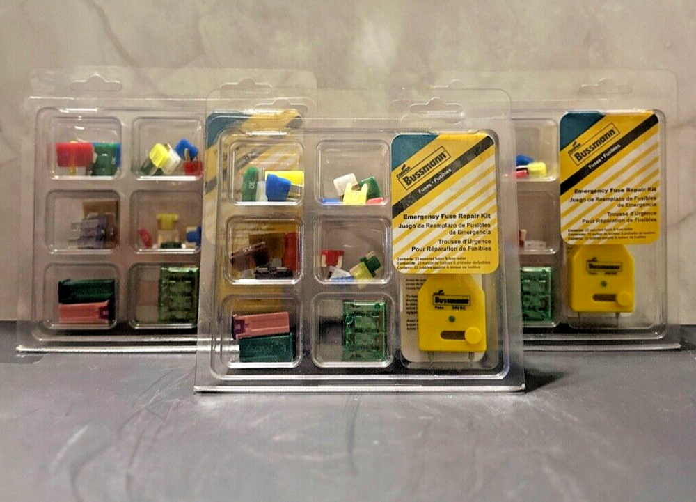 3 PACK⚡️Bussmann⚡️No 24 Emergency Fuse Repair Kit⚡️🤑📪Free