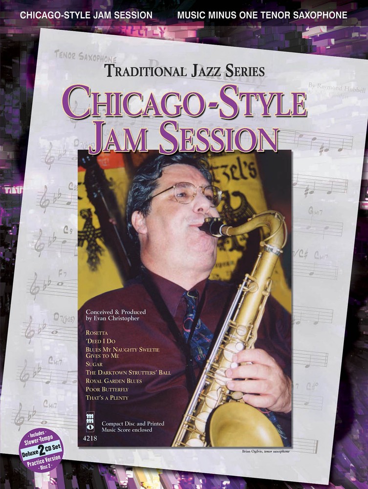 Chicago-Style Jam Session Tenor Sax Solo Jazz Sheet Music Minus One Book 2 CD