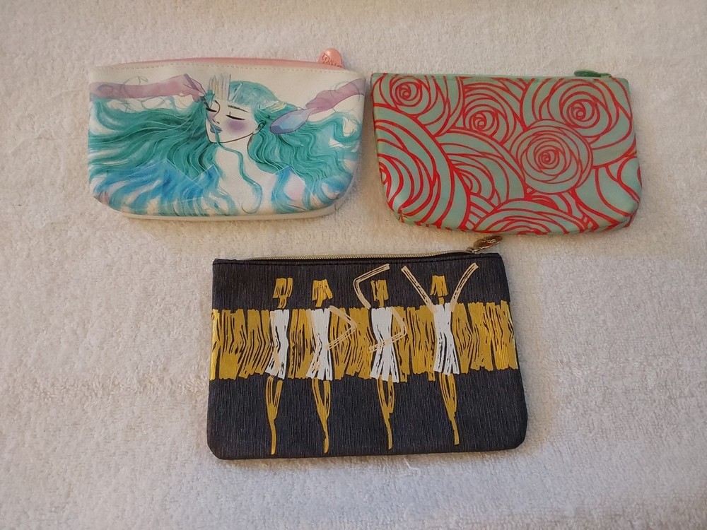 Ipsy Makeup Bags Lot Of 3