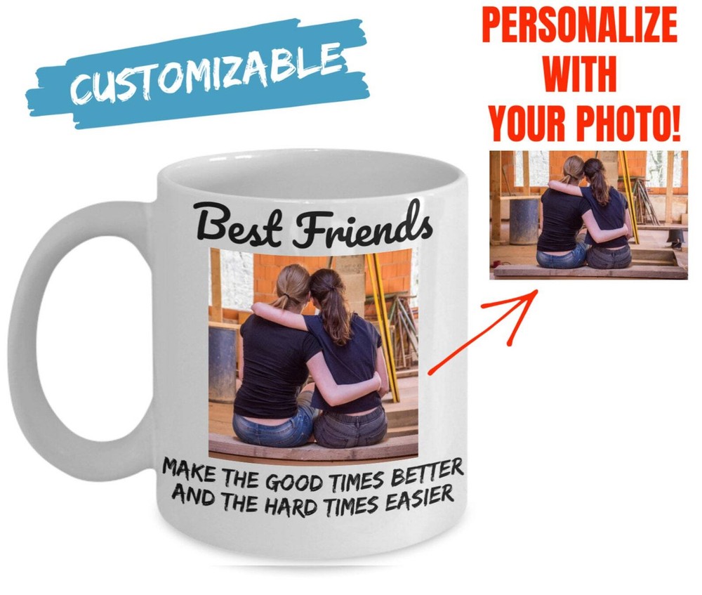 Unique Custom Friends Mug Personalised Friendship Gift Care Package For Her