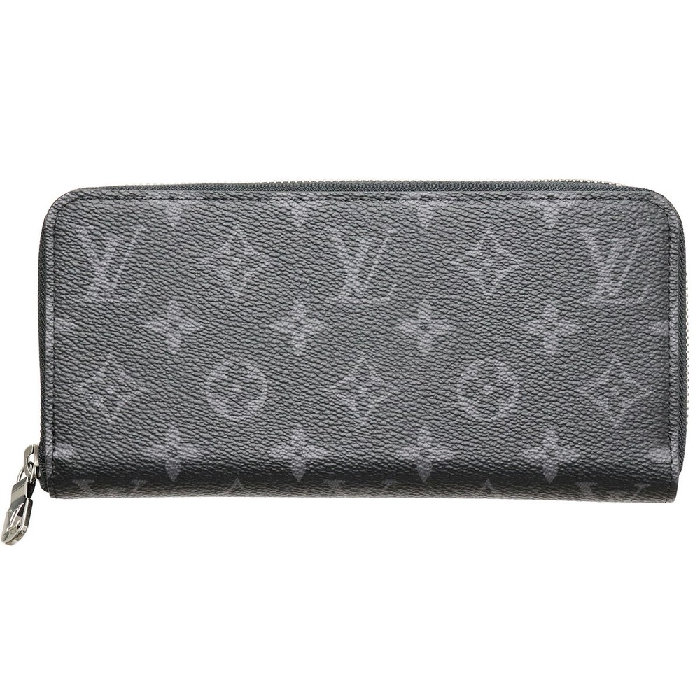 LOUIS VUITTON Monogram Eclipse Zippy Wallet Horizontal M11611 Used