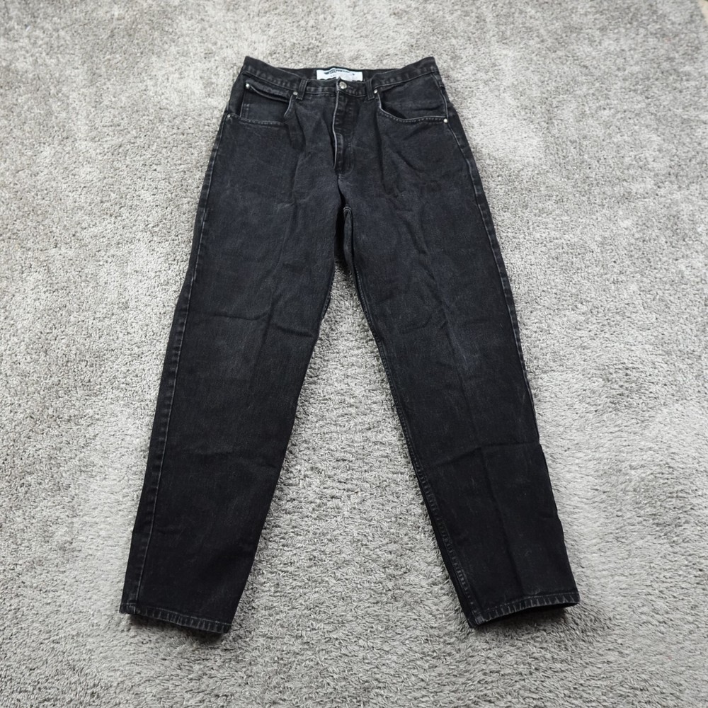 Vintage Y2K USA Anchor Blue Men's Black Loose Straight 32x31 Baggy Jeans