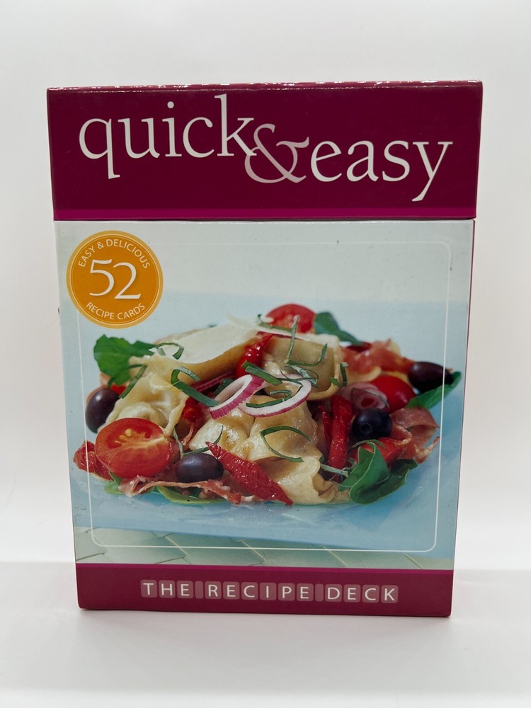 52 Quick & Easy Recipe Flash Cards - Fast Gourmet Meals (2007)